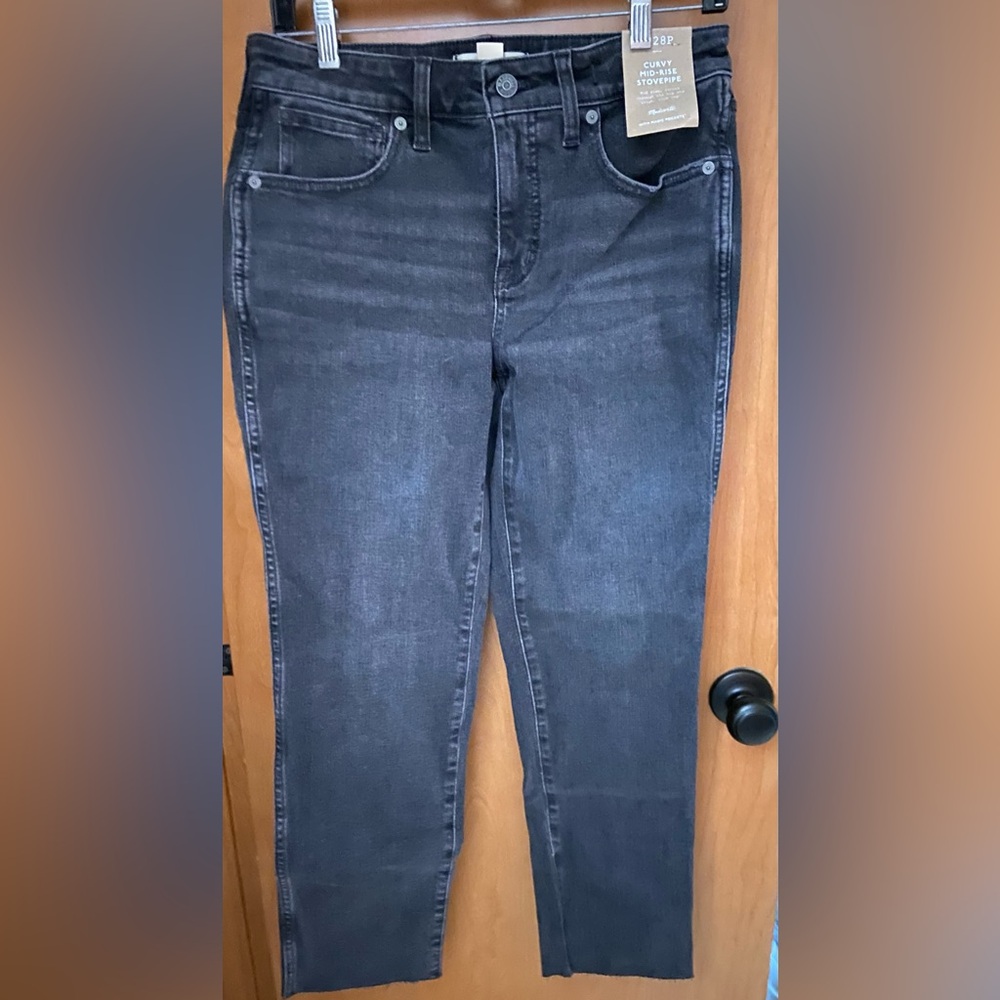 Madewell Women's Gray Straight Leg Jeans